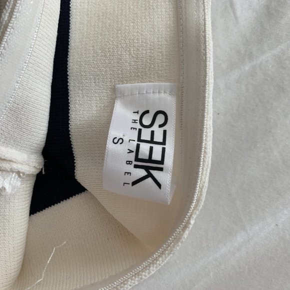 Seek The Label Bandage Top Striped Red White And B - Picture 3 of 3